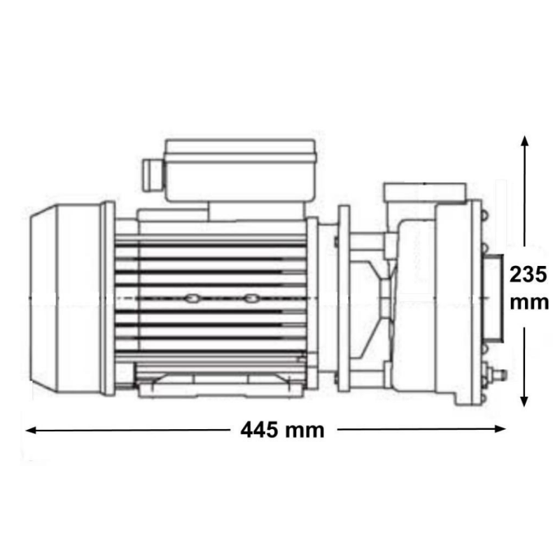La bomba LX Whirlpool WP300-II de 3 HP tiene una velocidad lenta para filtrar y calentar, y una velocidad rápida para poner en funcionamiento los jets de masaje