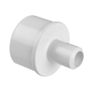 Casquillo reductor de PVC liso de 1,5 pulgadas macho a 3/4 de pulgada macho para encolar en tuberías de spa.