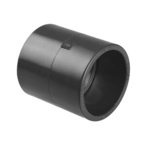 Manguito reductor mixto de PVC de 2 pulgadas hembra a 63 mm hembra para tuberías de alto flujo en spas y piscinas.