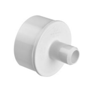 Casquillo reductor de PVC liso de 2 pulgadas macho a 3/4 de pulgada macho para encolar en instalaciones de hidromasaje.