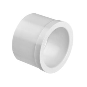 Casquillo reductor de PVC de 2 pulgadas macho a 1,5 pulgadas hembra para encolar en bombas y válvulas de spa.