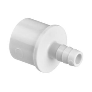 Casquillo reductor de PVC de 3/4 de pulgada macho a 3/8 de pulgada macho acanalado (espiga) para tubo flexible de spa.