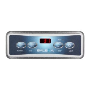 Panel de control Balboa VL403 rectangular con pantalla LCD y 4 botones para spa.