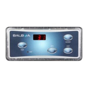 Panel de control Balboa VL404 de 4 botones con pantalla LCD para spas y jacuzzis.