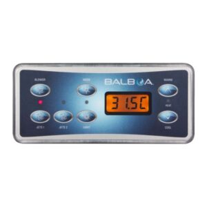 Teclado de control Balboa VL701S de 7 botones con pantalla LCD para sistemas de spa serie GS.
