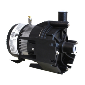 Bomba de circulación Laing E10 con motor esférico y tecnología de arrastre magnético para spas y jacuzzis.