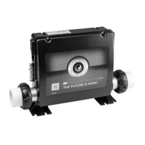 Sistema de control de spa Balboa BP8 con carcasa negra de alta capacidad y tecnología WiFi Ready