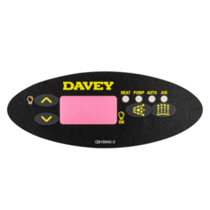 Membrana color negro para panel de control Spa Power SP601