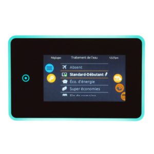 Pantalla táctil a color Gecko in.k1001 para control avanzado de funciones de spa y jacuzzi.