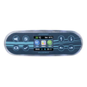 Panel de control Joyonway PB554 para Spa con pantalla digital y botones táctiles para gestión de hidromasaje.