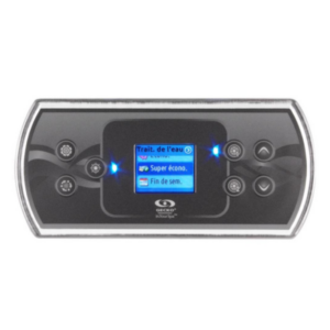 Panel de control Gecko in.k500 con pantalla LCD a color y 7 botones de función para spa.