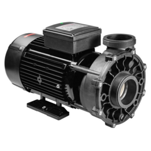 Bomba LX WP500-II de 5 HP doble velocidad, cuerpo de plástico negro de gran tamaño con motor metálico plateado y base antivibración