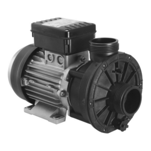 Bomba de hidromasaje HydroAir HA460 con toma de aspiración central y salida superior de 2 pulgadas, motor negro de alta eficiencia para spa