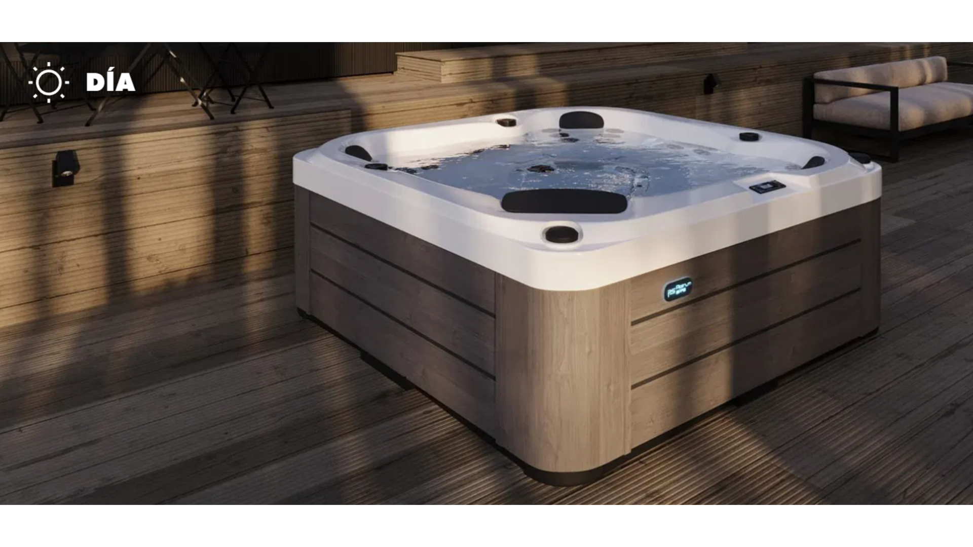 Vista del spa St Tropez en exterior de día