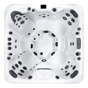 Vista cenital de la carcasa del spa Colombo