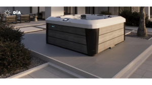 Vista de día de spa Tokyo instalado en jardin