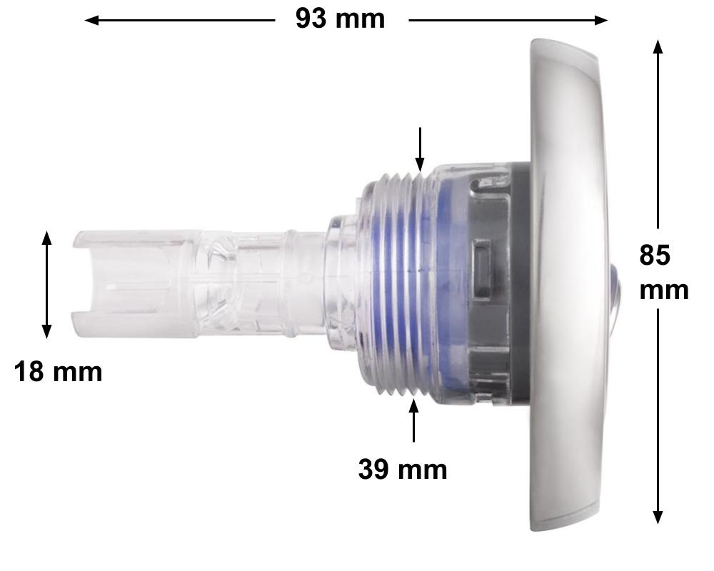 Jet Wellis 3" Con orificio transparente V3 - Imagen 2