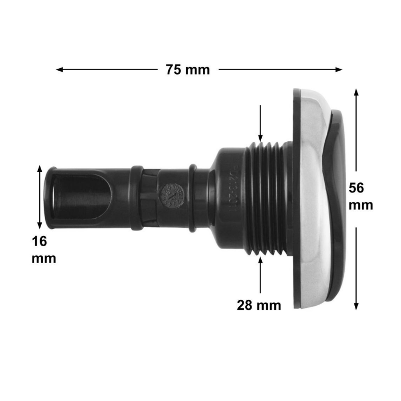 Jet Rising Dragon de 2" - Directional Alpha bicolor
