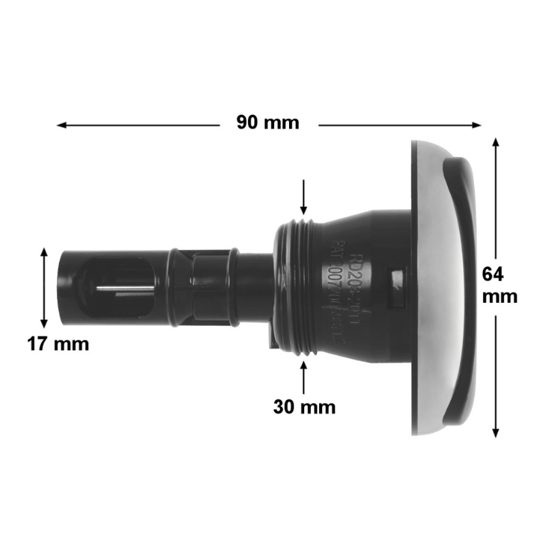 Jet Rising Dragon de 2,5" - Directional Alpha bicolor